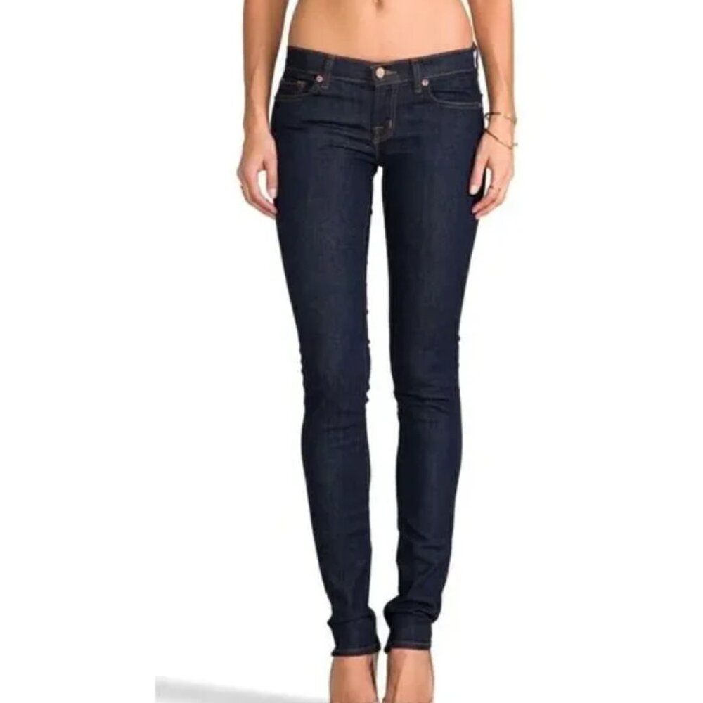 J Brand Low-Rise Pencil Leg Dark Wash Jeans Skinny Premium Denim - 28 (6)